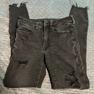 American Eagle Distressed Black Jean